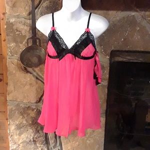 NWOT Betsy Johnson babydoll nightie & thong